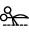 Scissors icon representing bookkeeping